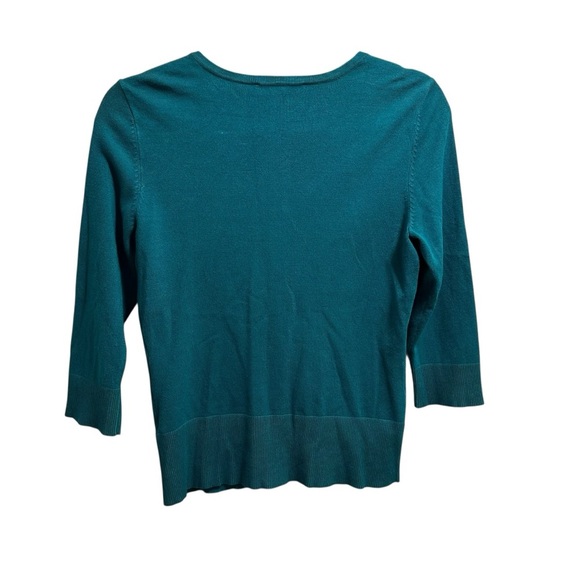 White House Black Market Green Snap Front Cardigan Small - Picture 8 of 11